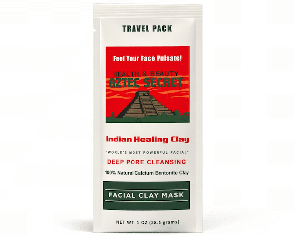 Portable Deep Pore Cleansing: Aztec Secret Indian Healing Bentonite Clay Travel Packs